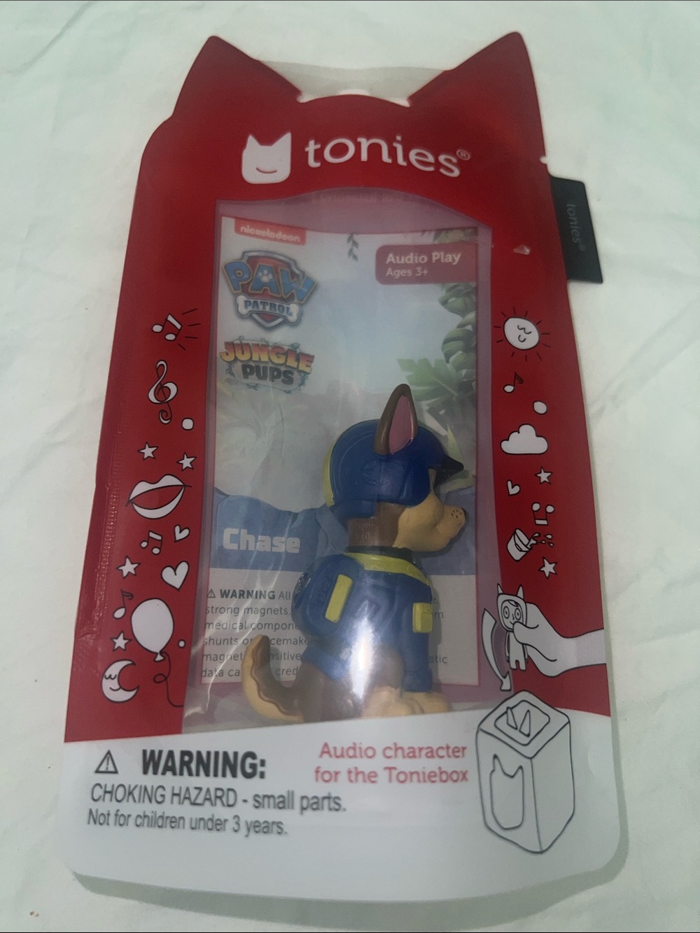 Tonies PAW Patrol Chase jungle pups Audio Character - Red Packaging